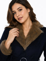 Winter Coat Velvet Fur Jacket