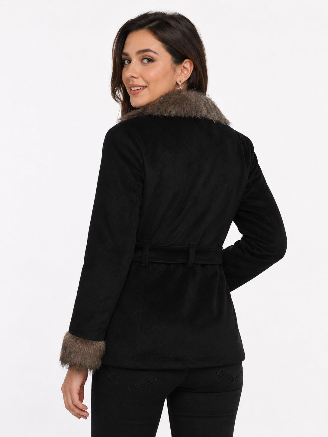 Winter Coat Velvet Fur Jacket