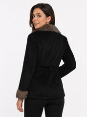 Winter Coat Velvet Fur Jacket