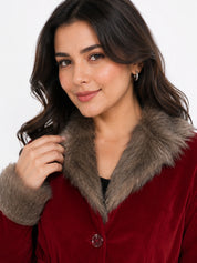 Winter Coat Velvet Fur Jacket