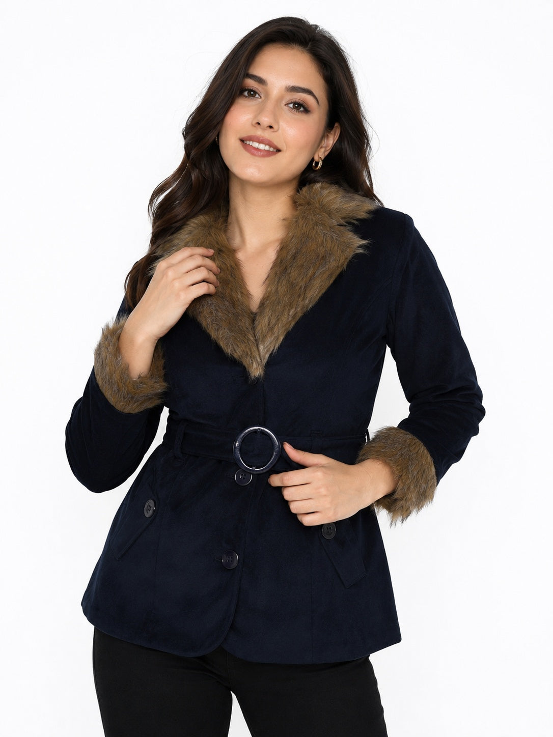 Winter Coat Velvet Fur Jacket