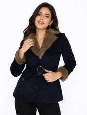 Winter Coat Velvet Fur Jacket