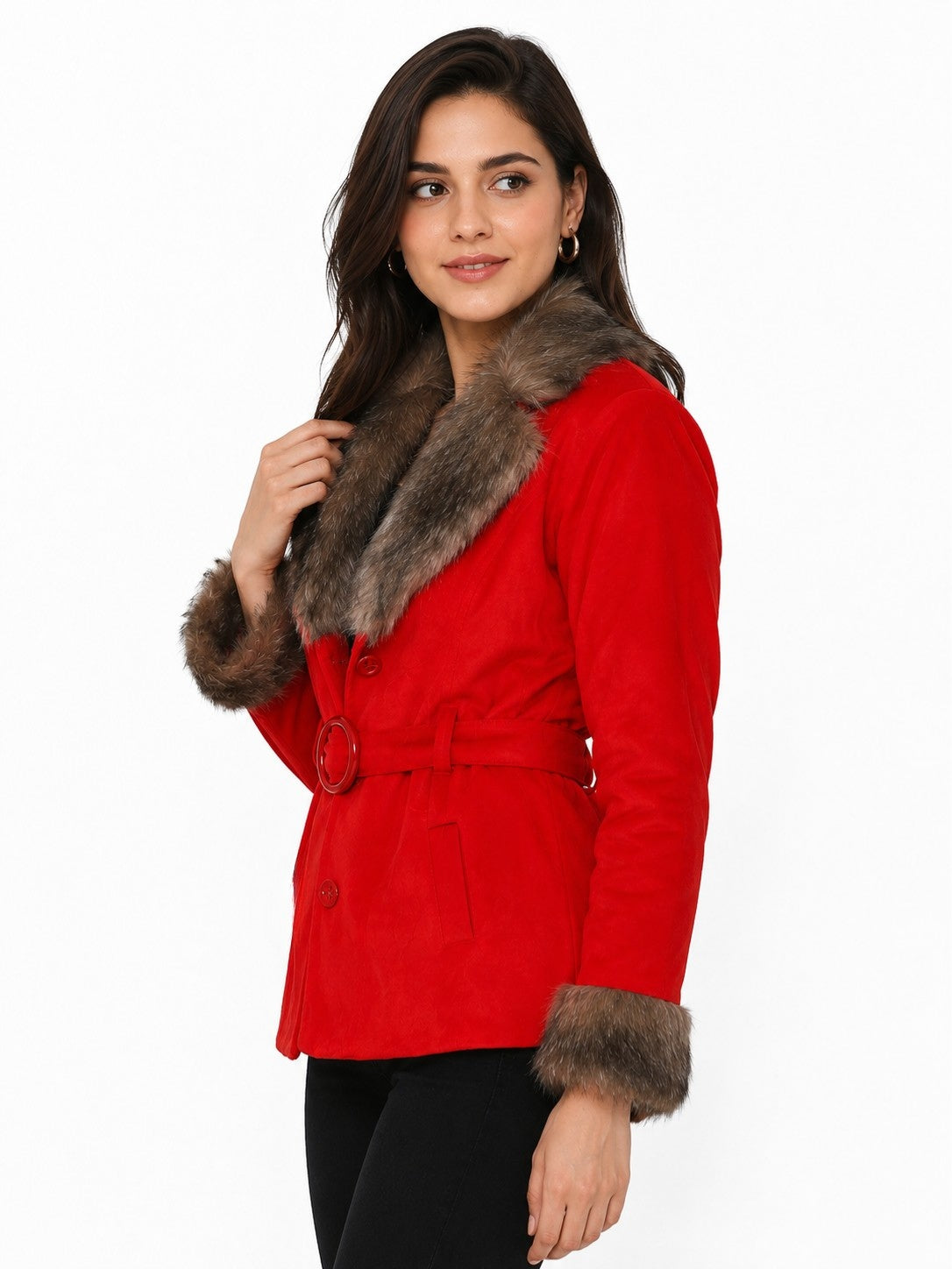 Winter Coat Velvet Fur Jacket