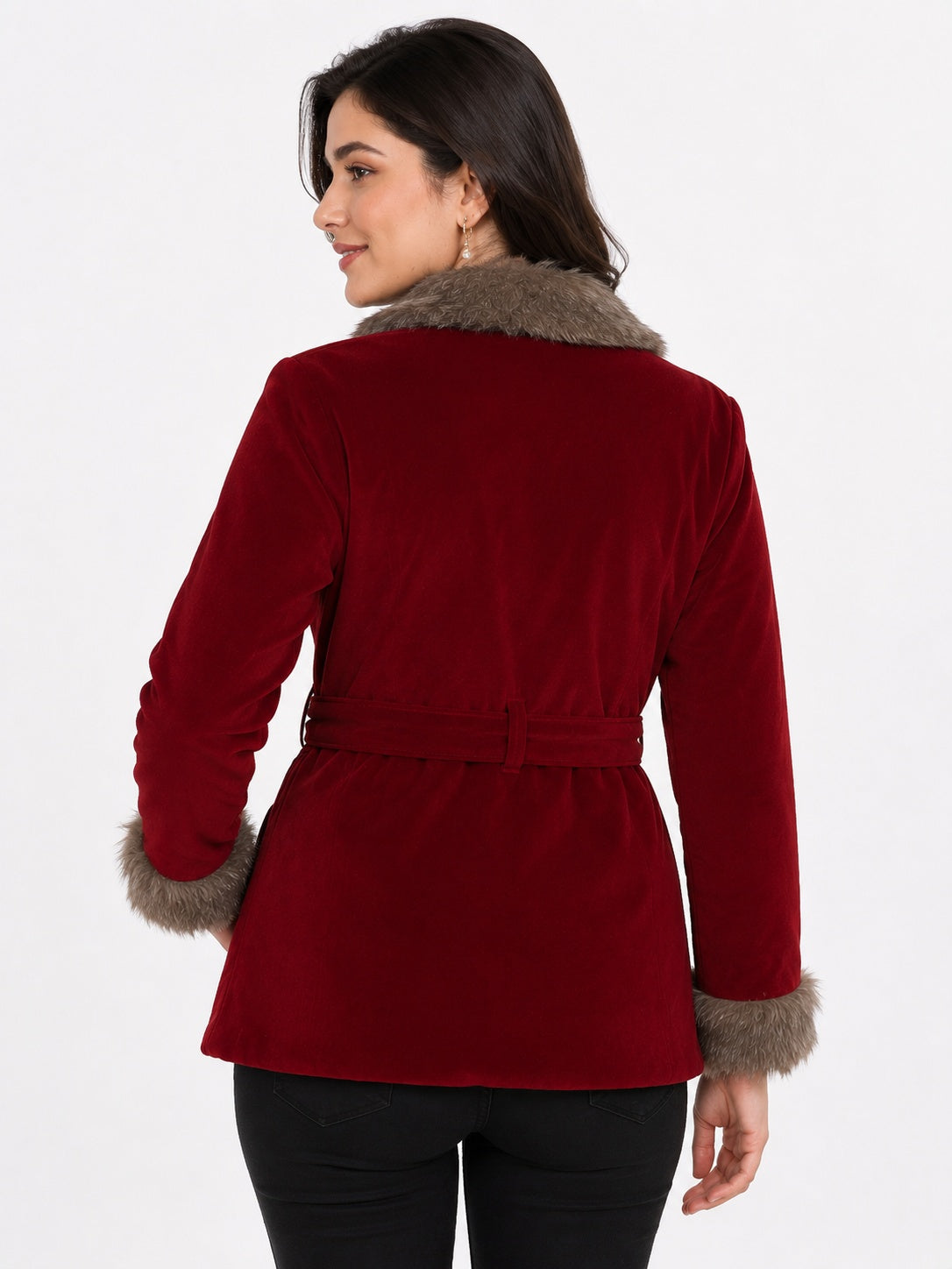 Winter Coat Velvet Fur Jacket