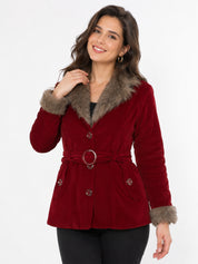 Winter Coat Velvet Fur Jacket