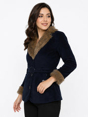 Winter Coat Velvet Fur Jacket