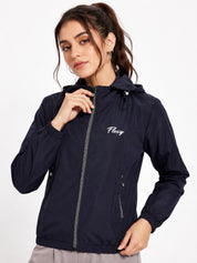 Windcheater Jacket with Detachable Hoodie
