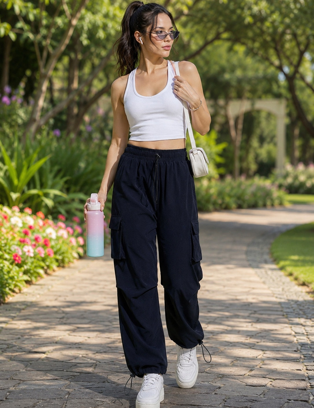 Loose Fit Parachute Cargo Pant