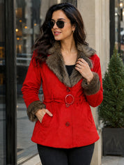 Winter Coat Velvet Fur Jacket
