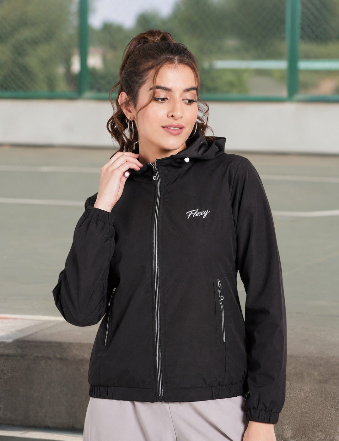 Windcheater Jacket with Detachable Hoodie
