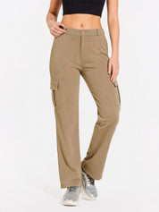 Straight Fit Full Length Solid Cargo Pant